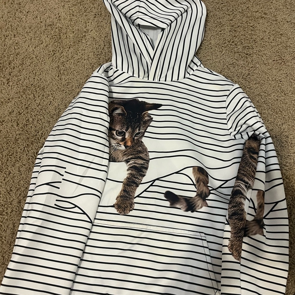 Amazon Black and White Sweatshirt Cozy and Stylish